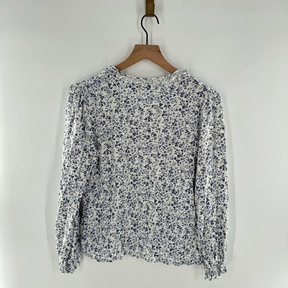 Reformation Amira Johanna Floral Print Pullover Blouse Top Size Small - Picture 3 of 7